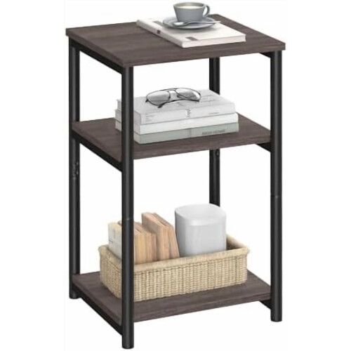 Side Table Chestnut Brown and Classic Black ULET273B74