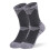 Hiking Socks Thermal Merino Wool Crew Gray L 2