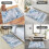 HEBE washable area rug non-slip 2 ft x 3 ft 4