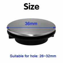 Stainless Steel Tap Hole Cover 36mm 2 Pack