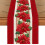 Julestjerne julebordløber 33x15 cm rød 1