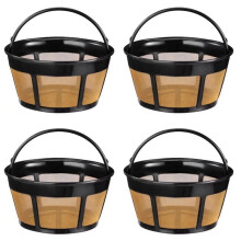Panier à café réutilisable en maille d'acier inoxydable, 8 à 12 tasses