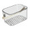 Coș de duș transparent cu mâner, material PP, pachet de 1 2