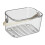 Coș de duș transparent cu mâner, material PP, pachet de 1 3