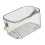 Coș de duș transparent cu mâner, material PP, pachet de 1 4