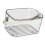 Coș de duș transparent cu mâner, material PP, pachet de 1 5