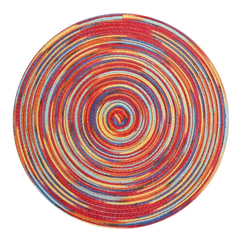 Bamboe tafelmat, antislip, warmte-isolerend, rond 1