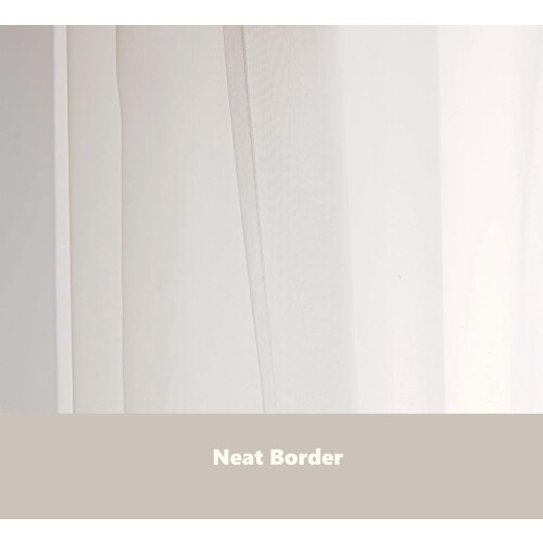 Cortinas de voile transparente bege 42"L x 72"A (pacote com 4) 2