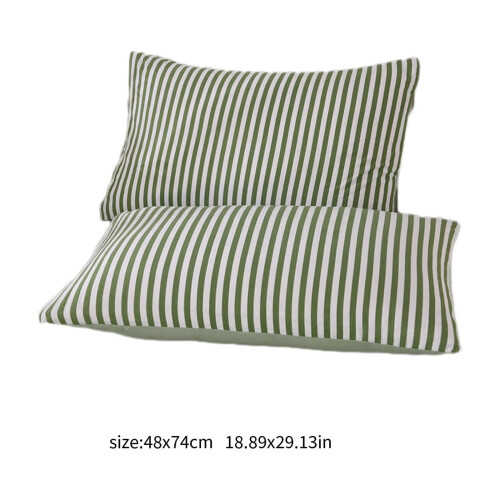 Set di 2 federe in cotone lavato, 74x48 cm 2