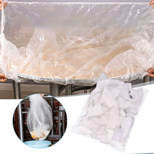 Transparente Kunststofftischdecken, 10er-Packung für runde Tische mit 1,2 m Durchmesser oder 1,9 m Durchmesser 1
