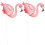 Gartenstecker mit rosa Flamingos aus Eisen, 2er-Pack 5