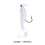 Soft Bait T-Tail Worm Fake Bait White 1g-4g 2