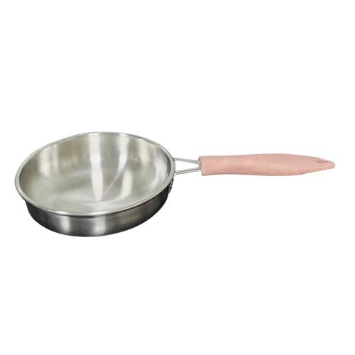 Pink nonstick stegepande og suppegryde i rustfrit stål 1