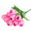 9 roze kunsttulpen, Real-Touch, 34 cm 3
