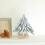 Mini Christmas Tree PVC Desk Decor White 12cm 5