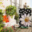Bandeira de jardim preta e branca com crisântemo, 30x45 cm (12x18 polegadas), reversível 5