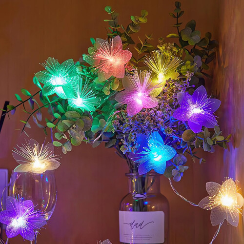Lampki LED Flower String 10-LED 2 m zasilane bateriami 1