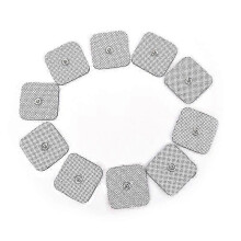 10pcs Silicone Gel Tens Units Electrode Replacement Pads compatible with Massagers Practical