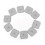 10pcs Silicone Gel Tens Units Electrode Replacement Pads compatible with Massagers Practical 1