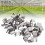 50 Stück Edelstahl-G-Clips Glasclips, Silber 5