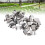 50 Stück Edelstahl-G-Clips Glasclips, Silber 10
