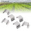 50 Stück Edelstahl-G-Clips Glasclips, Silber 11