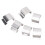 50 Stück Edelstahl-G-Clips Glasclips, Silber 13