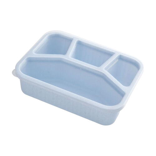 Wheat Straw Bento Box 4-Compartment Reusable 1