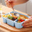 Wheat Straw Bento Box 4-Compartment Reusable 4