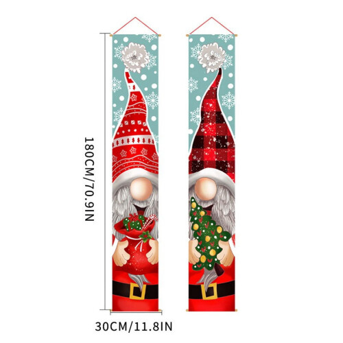 Banner de Natal com Gnomo para Varanda Externa 1