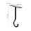 Vægmonterede lanternekroge til hængende plantekasser, sorte 2