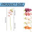 Kunstmatige vlinderorchideestelen 17 inch 3