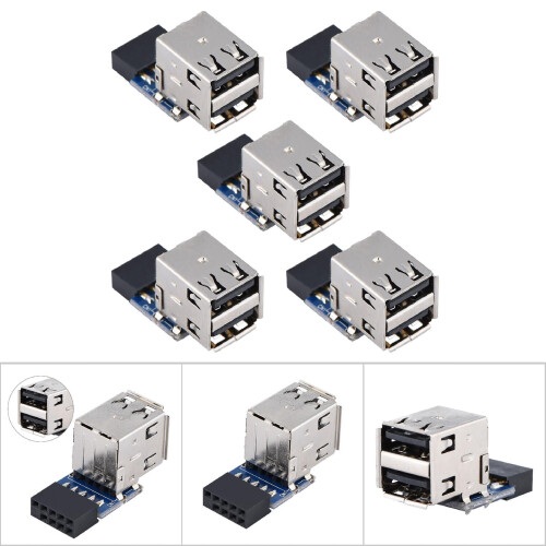 Προσαρμογέας μητρικής πλακέτας USB2.09/10 ακίδων σε 2x USB-A (5 2