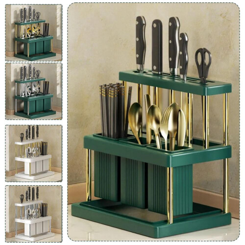 Kitchen Cutlery Holder for Spoons Forks Chopsticks 2