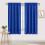 Black Silk Curtains for Bedroom and Kitchen Heat Insulation 3