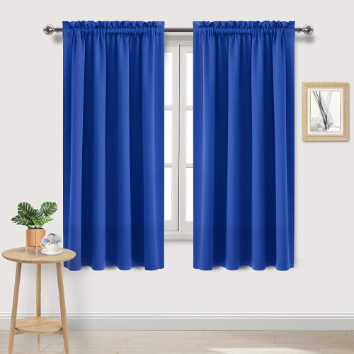 Black Silk Curtains for Bedroom and Kitchen Heat Insulation 2