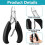 nail scissors set, stainless steel, manicure clippers 3
