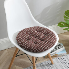 Round Flax Seat Cushion 40cm – Soft Cotton-Padded