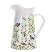Bico Bird on Tree Ceramic Water Pitcher 2.5 Qt
