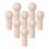 OUNONA8 piezas de ganchos de madera beige con tornillo 1