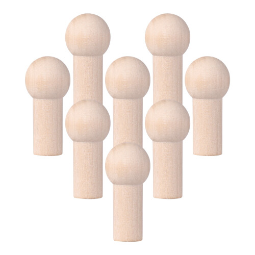 OUNONA8 piezas de ganchos de madera beige con tornillo