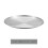 Forma redonda para pizza em aço inoxidável prateado de 23 cm (9,06 polegadas) 1