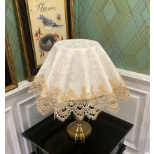 Clúdach Lampa Deannaigh-dhíonach Jacquard Babhta Doily 1 phíosa