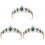 Couronne de princesse diadème de mariage, lot de 3 1