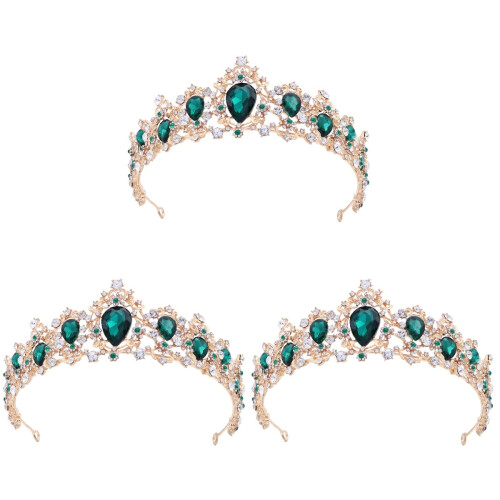 Couronne de princesse diadème de mariage, lot de 3