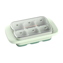 Silicone Ice Cube Tray with Lid 6-Compartment