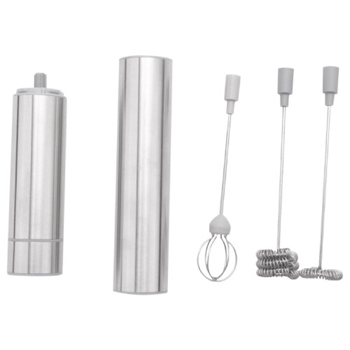 Electric Handheld Milk Frother with 3-Layer Whisk