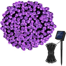 Lampki solarne na zewnątrz, 72 stopy, 200 diod LED, 8 trybów