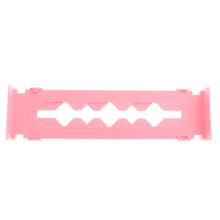 Organizador de cubiertos, separador de cajones, plástico rosa, 1 unidad