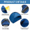 Beach Tent with Window Ventilation 27.55" x 19.68" Blue 3